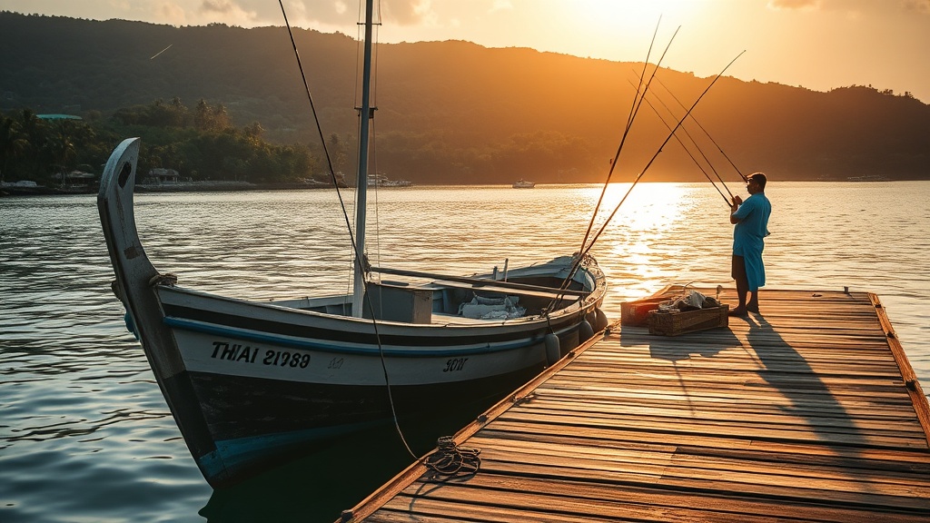 Day fishing boat from Mr. Tu pier