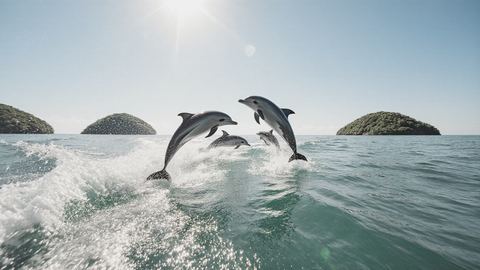 Дельфины и 3 острова